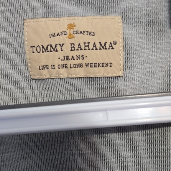 Tommy Bahama Men's Vintage Light Gray Polo Shirt - Size XL - Picture 2 of 6